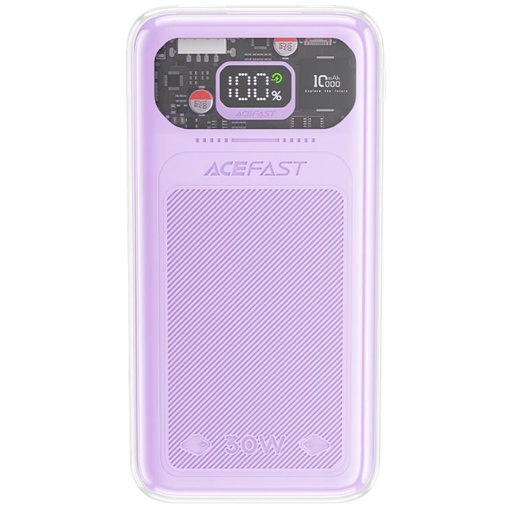 [4040300807] Powerbank 10.000 mAh 30W Acefast M1 Fast Charging Alfalfa Purple