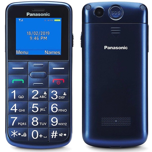 [4040101783] Panasonic KX-TU110 Móvil para Mayores Botón SOS 1.77" DS Azul