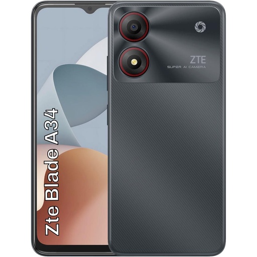 [4040102479] Zte Blade A34 6.6" HD+ 2+4GB 64GB Grey