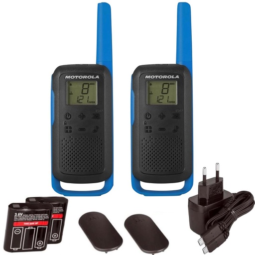 [4040200124] Motorola Talkabout T62 Walkie Talkie con alcance 8KM Azul