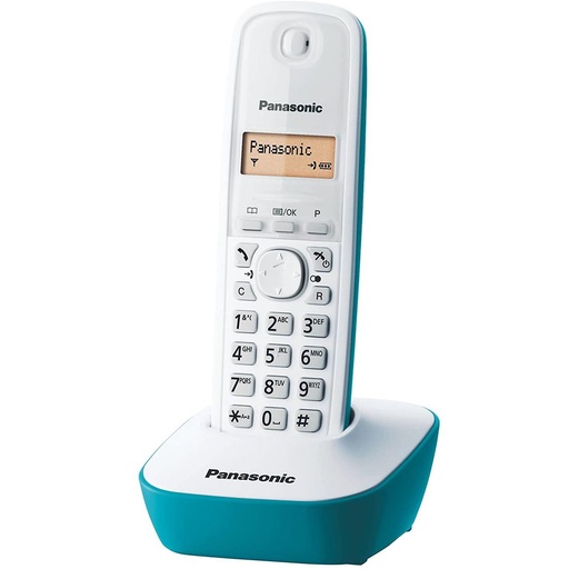 [4040200144] PANASONIC KX-TG1611SPC Teléfono DECT Azul/Caribe