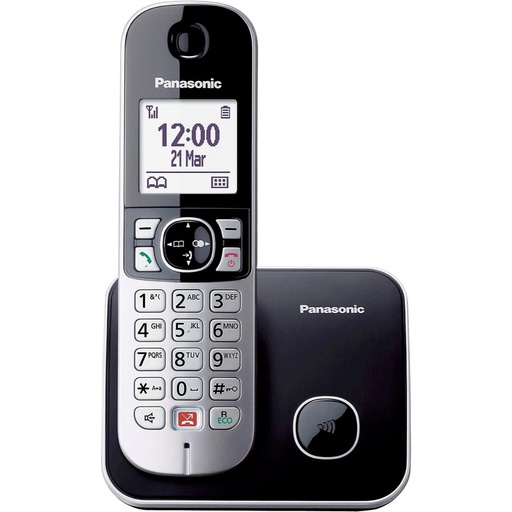 [4040200179] Panasonic KX-TG6851SPB Teléfono Inalámbrico Anti Spam Negro