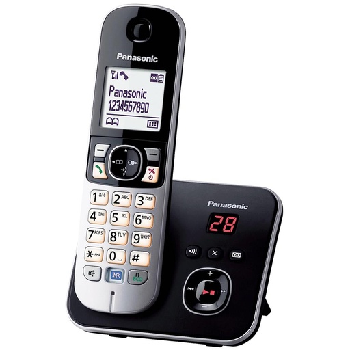 [4040200175] Panasonic KX-TG6861SPB Teléfono DECT con Contestador Negro