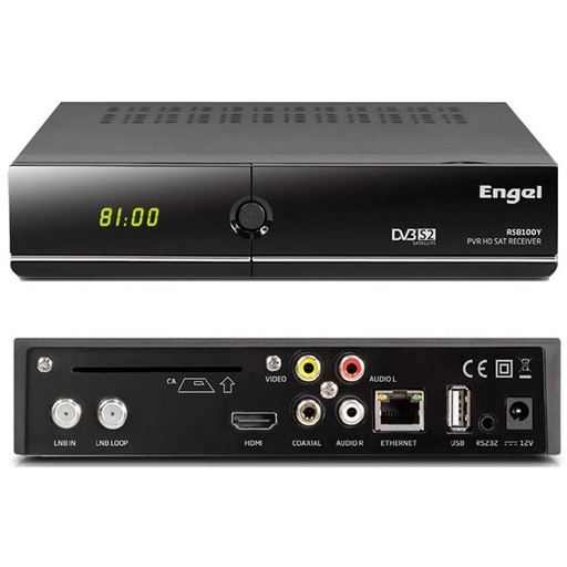 [4030400285] Engel RS8100Y Receptor Satélite HD PVR DVB-S2 Wifi