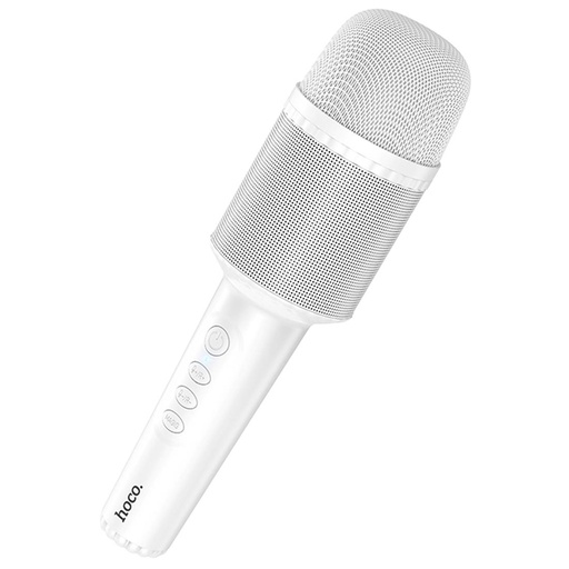 [4010201555] Hoco DBK1 Micrófono Karaoke con Altavoz Bluetooth - Blanco