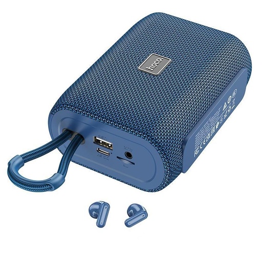 [4010201529] Hoco HC15 Altavoz Sport + Auricular  Bluetooth Azul Marino