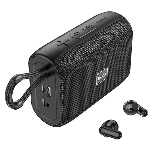 [4010201527] Hoco HC15 Altavoz Sport + Auricular Bluetooth Negro