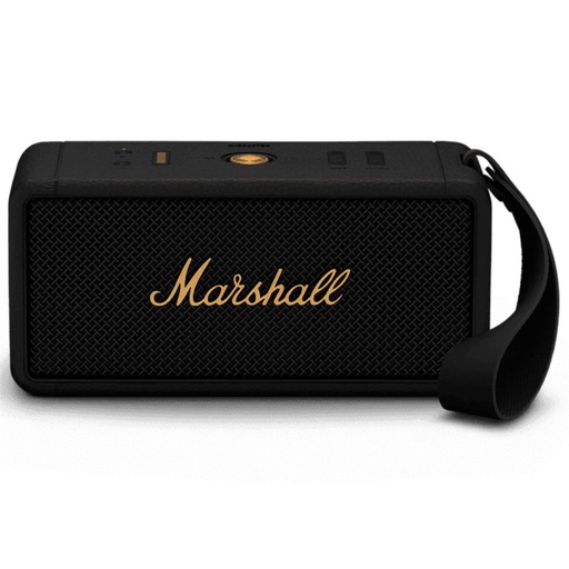 [4010201556] Marshall Middleton Altavoz Negro Latón Resistente al agua IP67