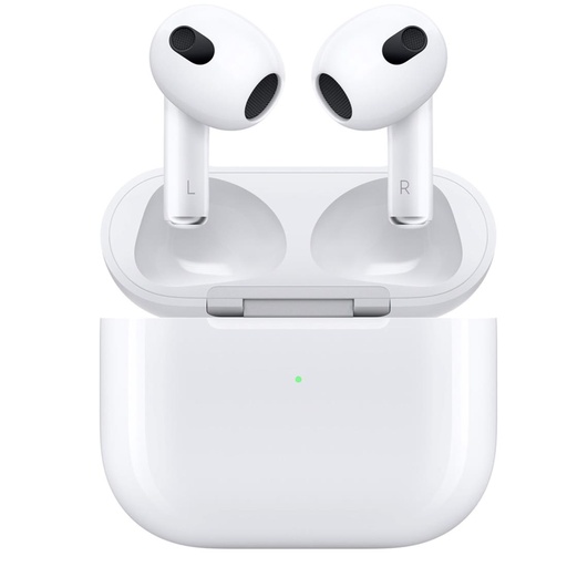 [4010102055] Apple AirPods (3ª Generación) con estuche de carga Lightning  (MPNY3TY/A)