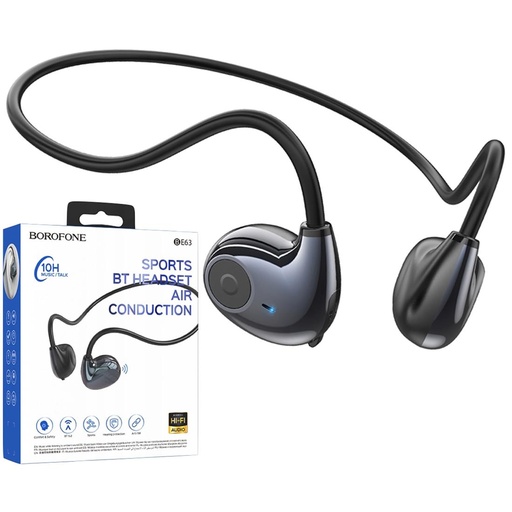 [4010102340] Borofone BE63 Talent Auricular Air Conduction Bluetooth Obsidian Star