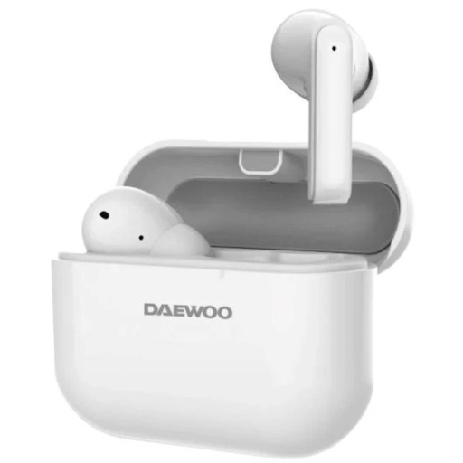 [4010102306] Daewoo DW2002 Auriculares Bluetooth con estuche de carga USB-C Blanco