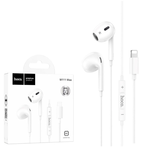 [4010102283] Hoco M111 Auricular Lightning para iPhone Blanco