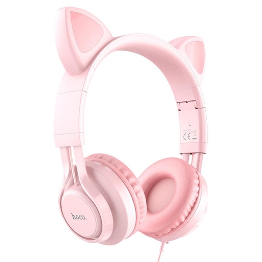 [4010102085] Hoco W36 Auricular con Micro Cat Ear Rosa