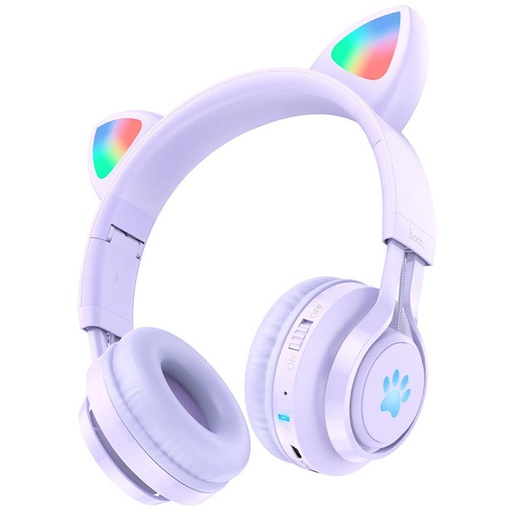 [4010102075] Hoco W39 Auricular Bluetooth para Niños Púrpura