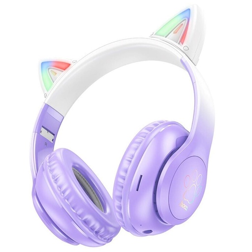 [4010102280] Hoco W42 Auricular Cat ears Bluetooth Purple Grape