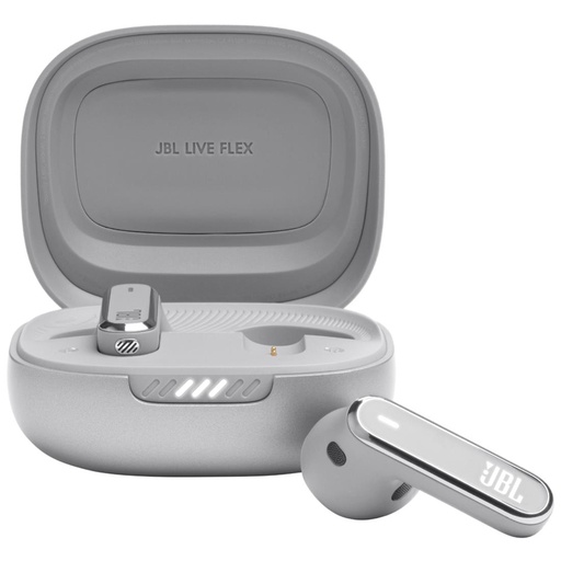 [4010102204] JBL Live Flex Auricular Bluetooth con Cancelación de Ruido Plata