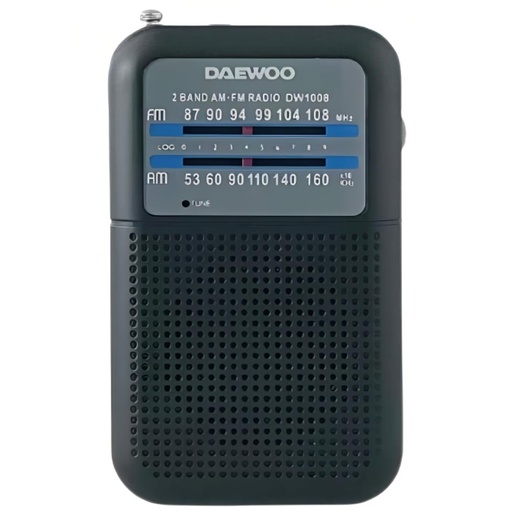 [4010500139] Daewoo DW1008BK Radio Portátil AM/FM Negro