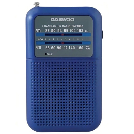 [4010500140] Daewoo DW1008BL Radio Portátil AM/FM Azul