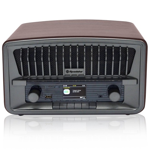 [4010500127] Roadstar HRA-270 D+BT Radio Retro con DAB+, Bluetooth y USB