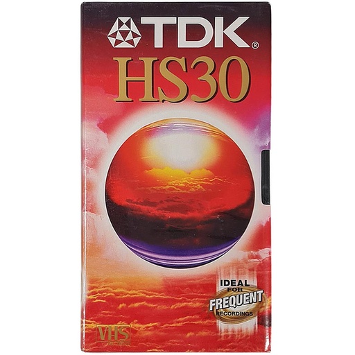 [4020200003] TDK HS30 Cinta de Video VHS