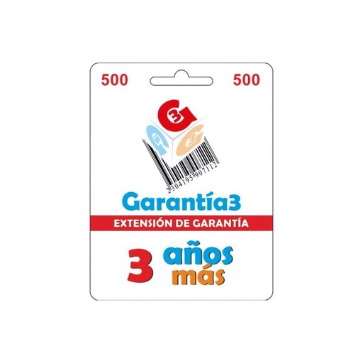 [4020400001] BC EXT. GARANTÍA 3 AÑOS G3ES-500