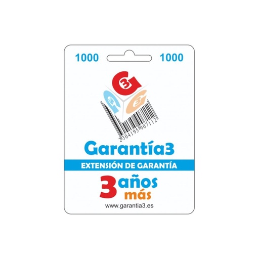 [4020400002] BC EXT.GARANTÍA 3 AÑOS G3ES-1000