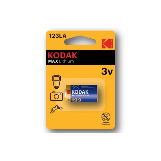 [4020500066] KODAK CR123 LA BATERÍA MAX LITHIUM 3V (30956223)