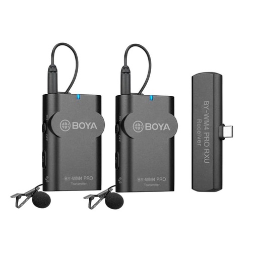 [4030900008] BOYA BY-WM4 PRO K6 Sistema de micrófono inalámbrico 2.4G USB-C