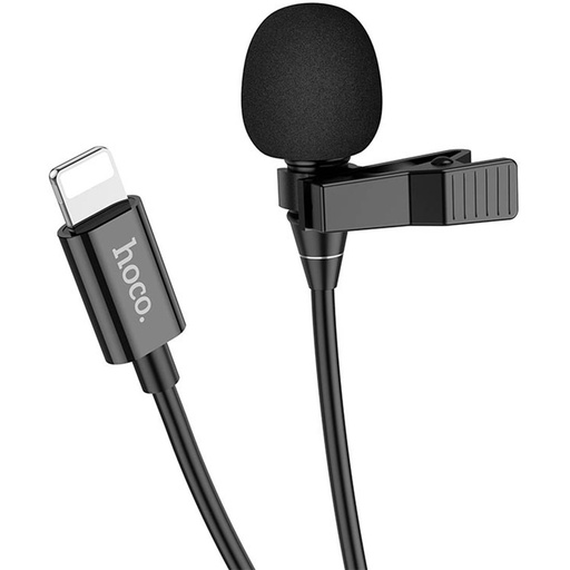 [4030900033] Hoco L14 Micrófono Lavalier 360º con clavija Lightning certificada