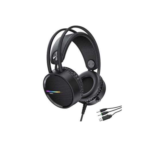 [4010101278] Auricular Hoco W100 TOURING GAMING 3.5MM + USB