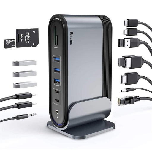 [4040300551] Baseus CAHUB-DG0G Hub 17-1 USB-C 3x HDMI