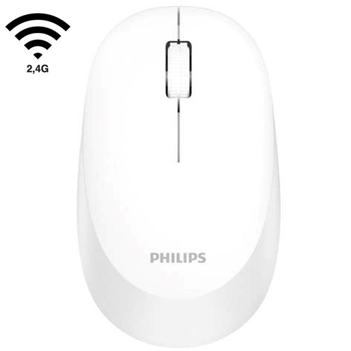 [4030400395] Ratón Philips SPK7307WL 2,4G Blanco Ambidiestro