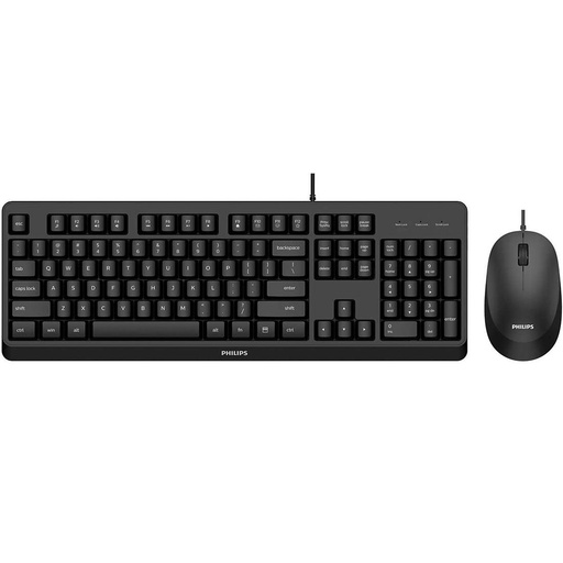 [4030400322] Teclado + Ratón Philips SPT6207BL con Cable