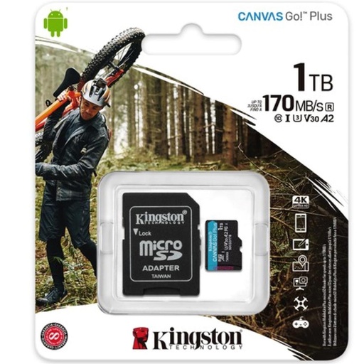 [4030600418] Mem. Micro SDXC 1 TB Kingston Go Plus 170R A2 U3 V30