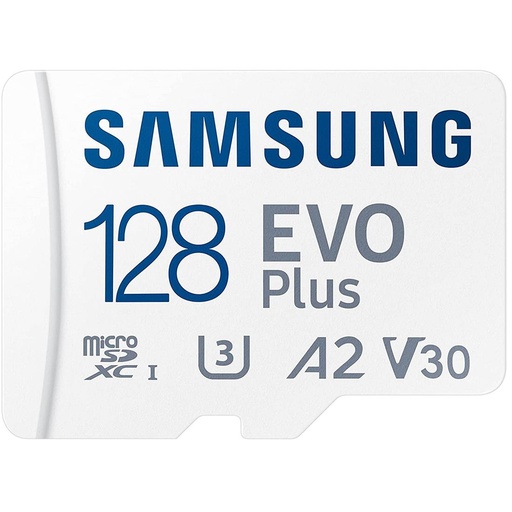 [4030600383] Mem. Micro SDXC 128GB Samsung Evo Plus U3 A2 130mb/s + adaptador