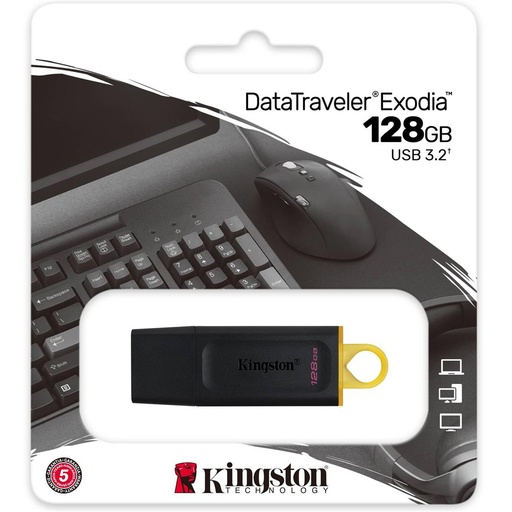 [4030600369] Mem. USB 128GB 3.2 Kingston Datatraveler Exodia