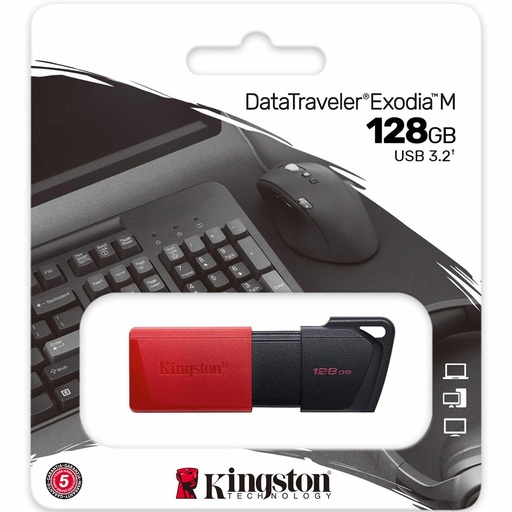 [4030600399] Mem. USB 128GB 3.2 Kingston Datatraveler Exodia M