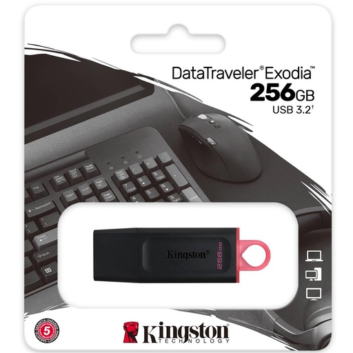 [4030600374] Mem. USB 256GB 3.2 Kingston Datatraveler Exodia