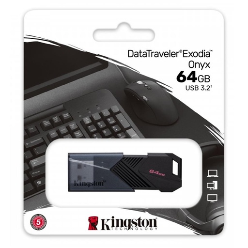 [4030600403] Mem. USB 64GB 3.2 Kingston Datatraveler Exodia Onyx