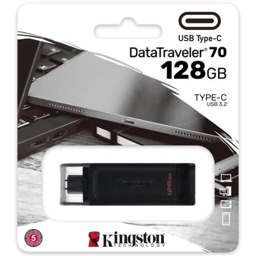 [4030600351] Memoria USB-C 128GB 3.2 KINGSTON DT70