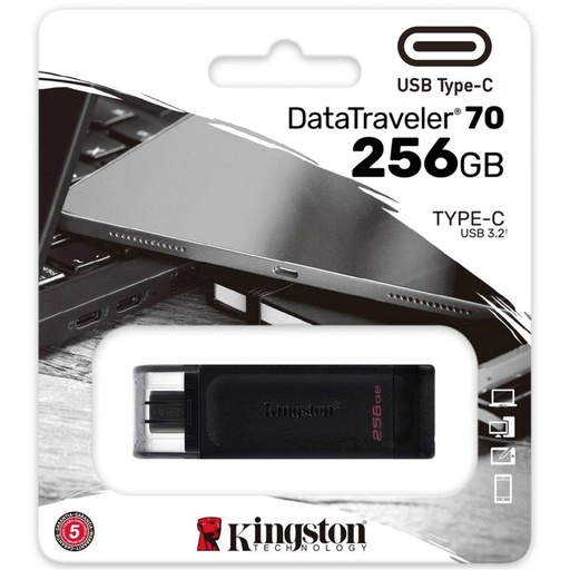 [4030600416] Memoria USB-C 256GB 3.2 KINGSTON DT70