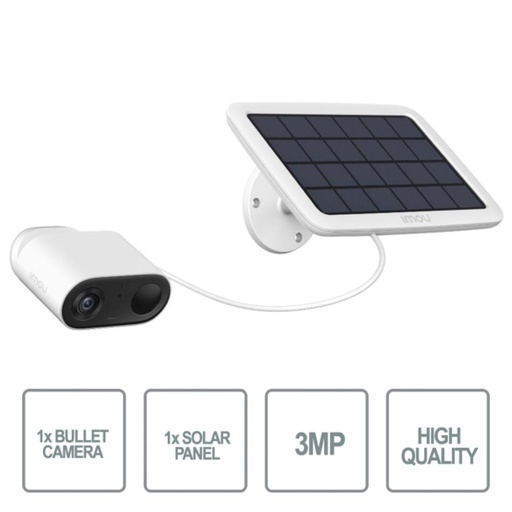 [4090100867] IMOU Cell Go Kit Cámara Vigilancia B32P 2K WIFI Exterior con Panel Solar