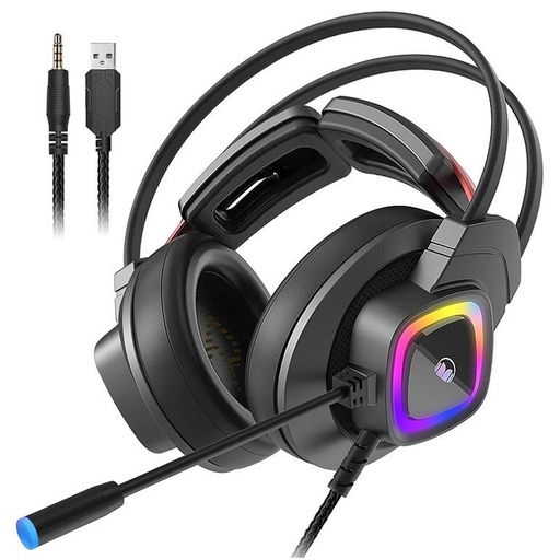 [4010101507] Auricular Gaming Monster Mission Bot USB y 3.5mm  Negro