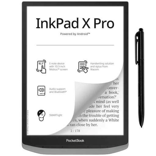 [4030100818] Pocketbook InkPad X Pro Mist Grey Libro Electrónic 10.3" con lápiz tactil