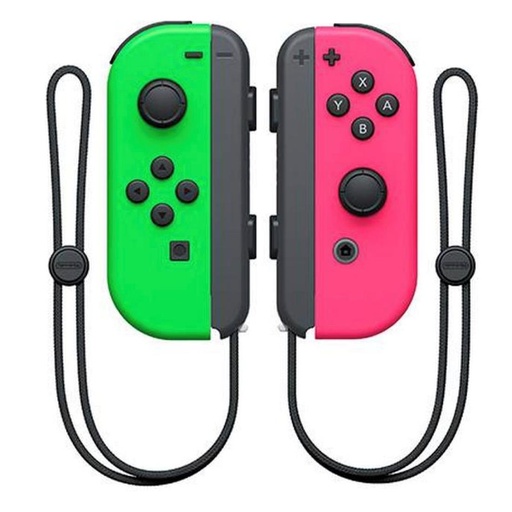 [4060200040] Nintendo Switch Joy-Con Set Verde Neón/Rosa Neón