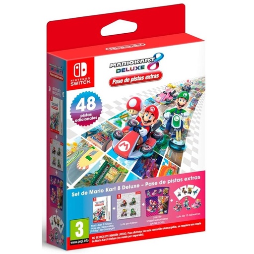 [4060200186] Nintendo Mario Kart 8 Deluxe Booster, pack pistas extra - para Switch