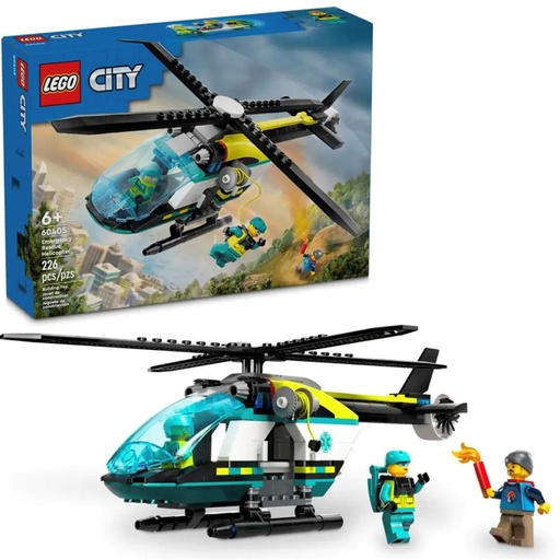 [4060500224] LEGO 60405 Helicóptero de Rescate para Emergencias