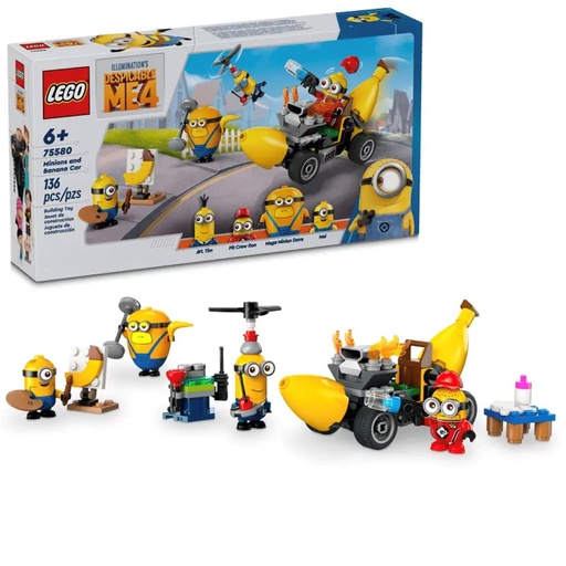 [4060500245] LEGO 75580 Minions y Coche Banana