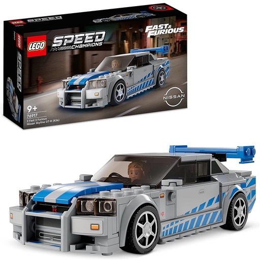 [4060500153] LEGO 76917 Nissan Slyline GT-R (R34) de 2 Fast 2 Furious