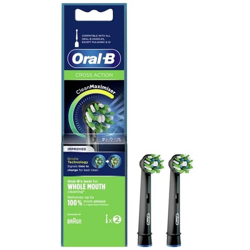 [4071600071] Braun EB-50 Pack de 2 Cabezal Recambio Oral B Negro